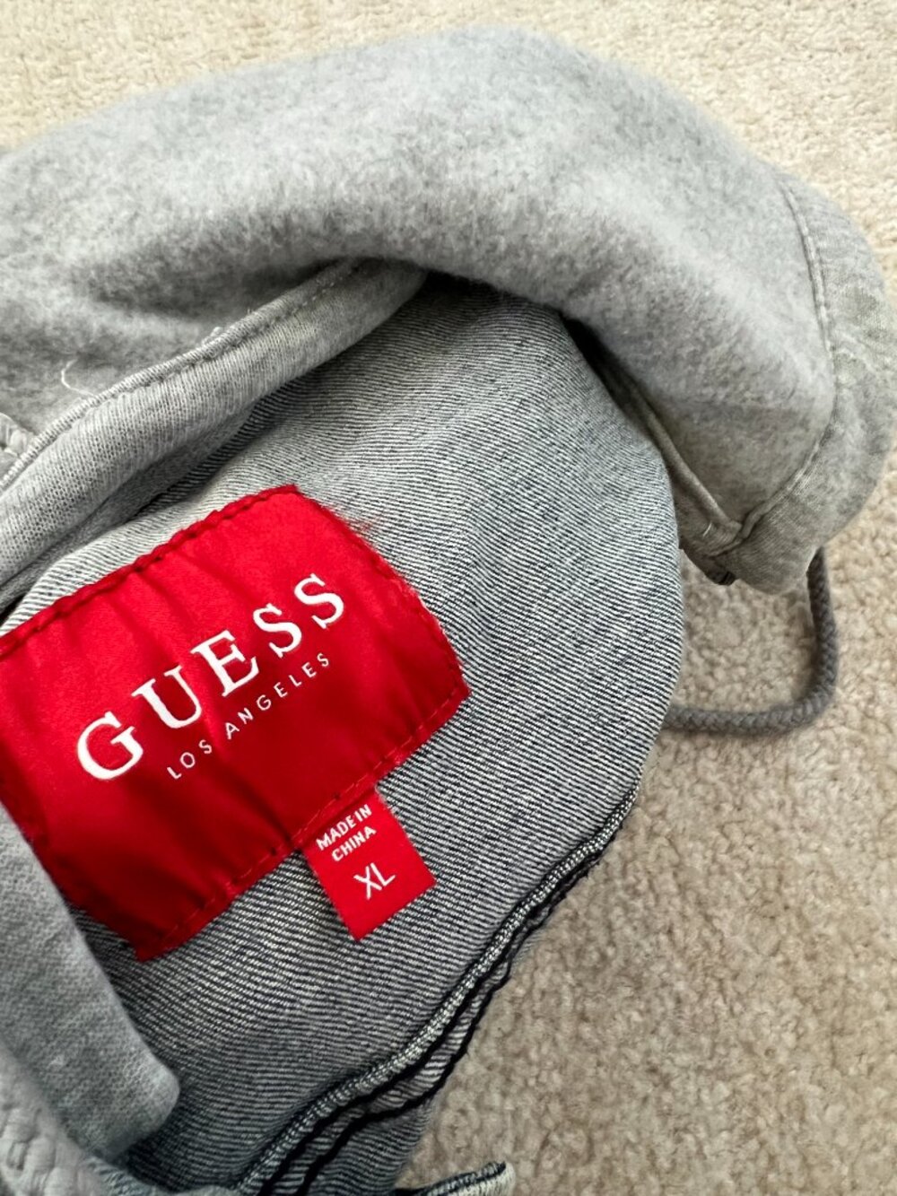 Guess Blue Hooded Jeans Denim Jacket XL - Picture 2 of 10